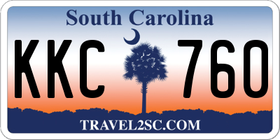 SC license plate KKC760