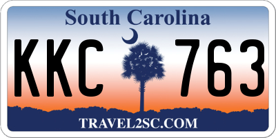 SC license plate KKC763