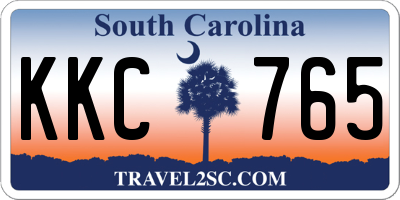 SC license plate KKC765