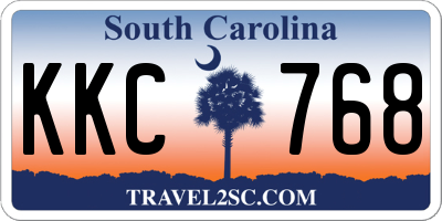 SC license plate KKC768