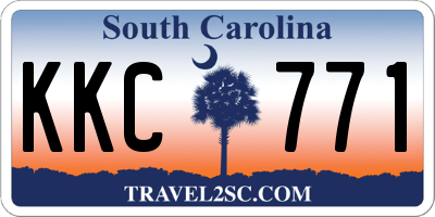 SC license plate KKC771