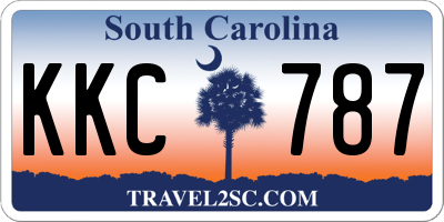 SC license plate KKC787