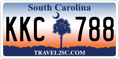SC license plate KKC788