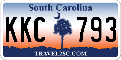 SC license plate KKC793