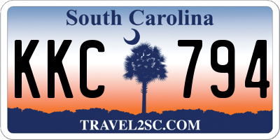 SC license plate KKC794