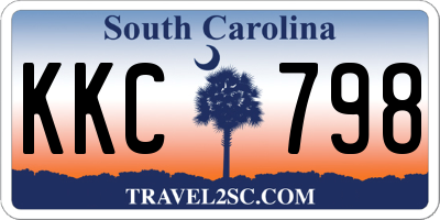 SC license plate KKC798