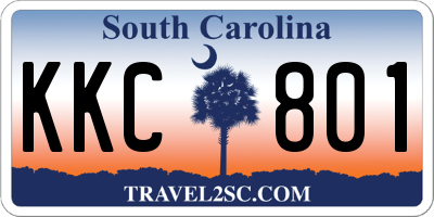 SC license plate KKC801