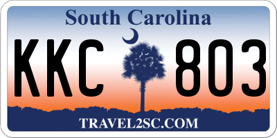 SC license plate KKC803