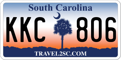 SC license plate KKC806