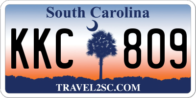 SC license plate KKC809
