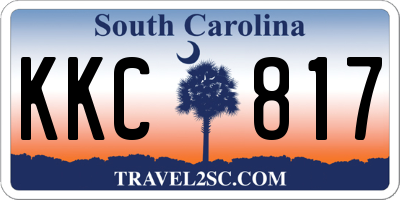 SC license plate KKC817