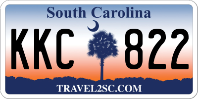 SC license plate KKC822