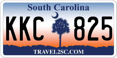 SC license plate KKC825