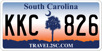 SC license plate KKC826