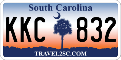 SC license plate KKC832