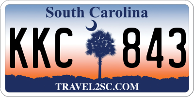 SC license plate KKC843