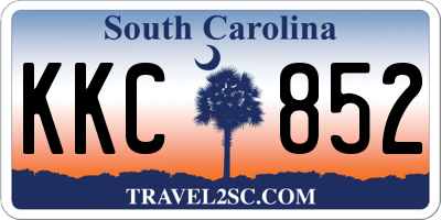 SC license plate KKC852