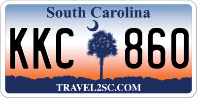 SC license plate KKC860