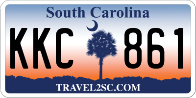 SC license plate KKC861