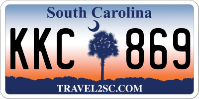 SC license plate KKC869