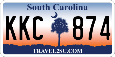 SC license plate KKC874