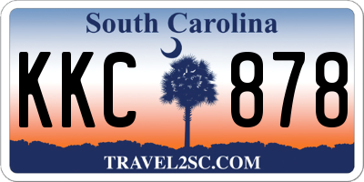 SC license plate KKC878