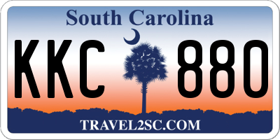 SC license plate KKC880