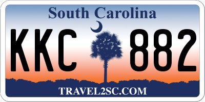 SC license plate KKC882