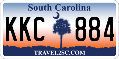 SC license plate KKC884