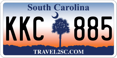 SC license plate KKC885