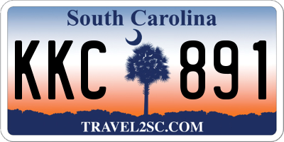 SC license plate KKC891