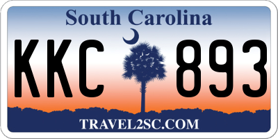 SC license plate KKC893
