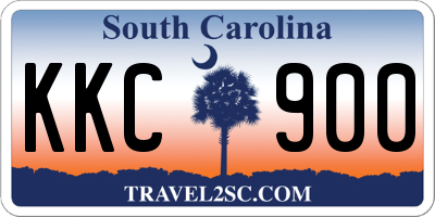 SC license plate KKC900