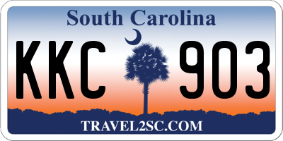 SC license plate KKC903