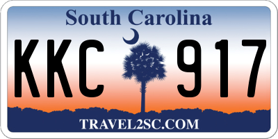 SC license plate KKC917