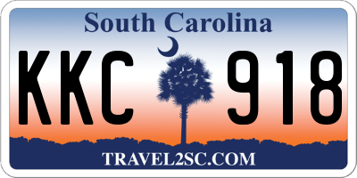SC license plate KKC918