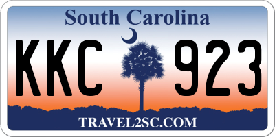 SC license plate KKC923