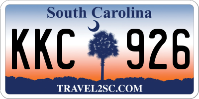SC license plate KKC926