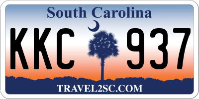 SC license plate KKC937