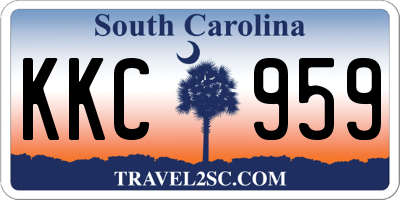 SC license plate KKC959