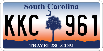 SC license plate KKC961