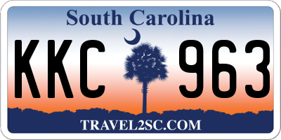 SC license plate KKC963