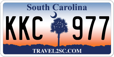SC license plate KKC977