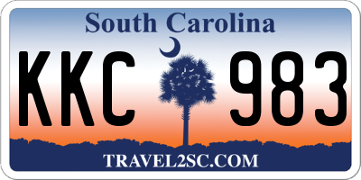 SC license plate KKC983