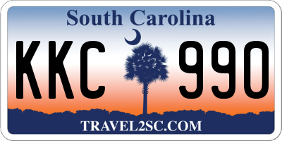 SC license plate KKC990