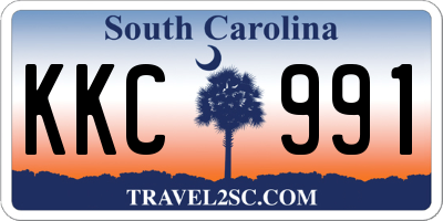 SC license plate KKC991