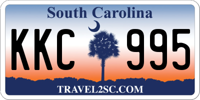 SC license plate KKC995