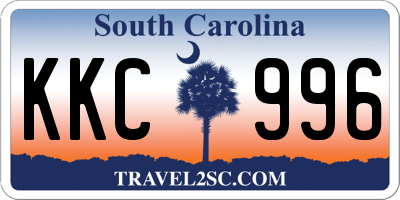 SC license plate KKC996