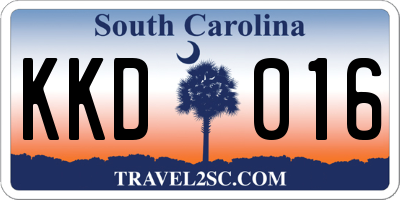 SC license plate KKD016