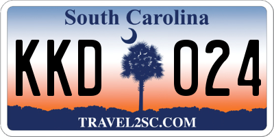 SC license plate KKD024